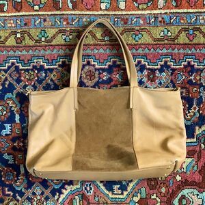 Banana Republic Leather and Suede Shoulder Bag
